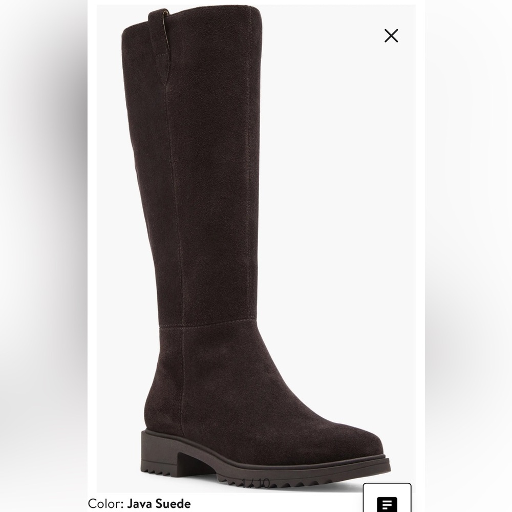 Blondo Colorado Waterproof Knee High Riding Boot - Java Suede 9.5